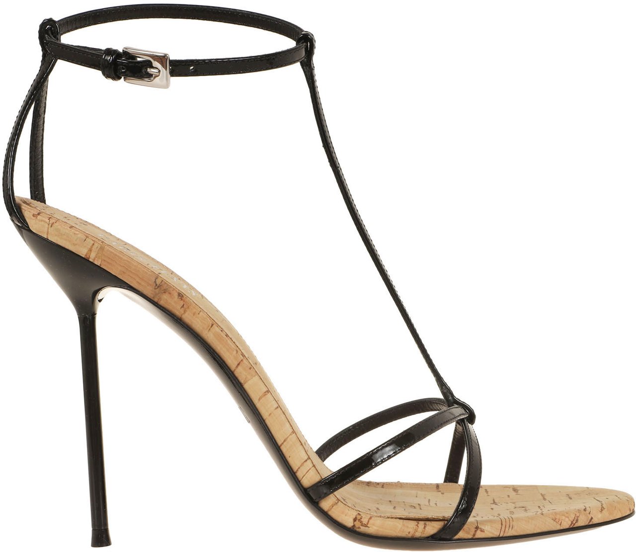 Paris Texas PARIS TEXAS LIDIA T-STRAP SANDAL Zwart