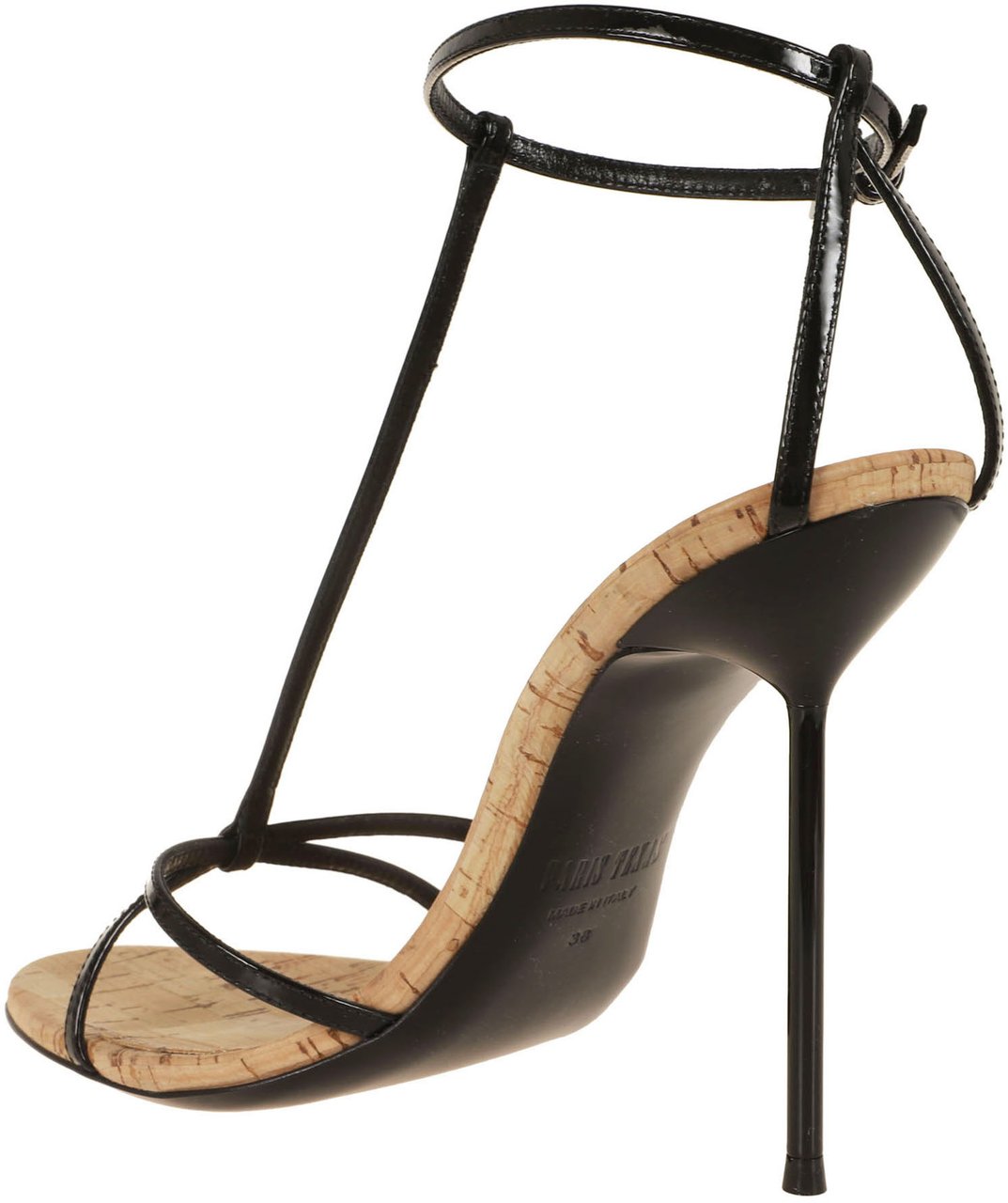 PARIS TEXAS LIDIA T-STRAP SANDAL Zwart