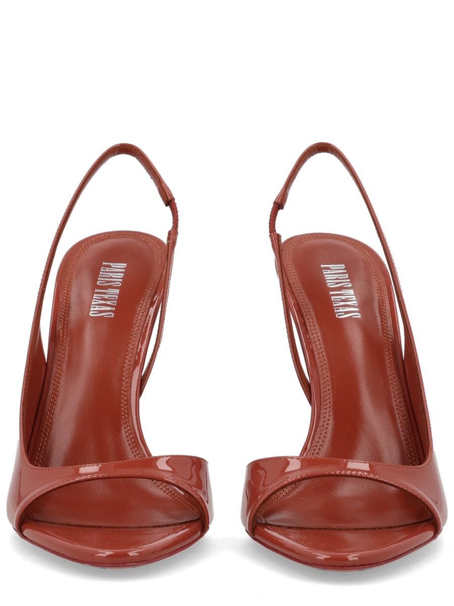 Paris Texas Neutrals Lydia Glossy Open Toe Sandals Rood