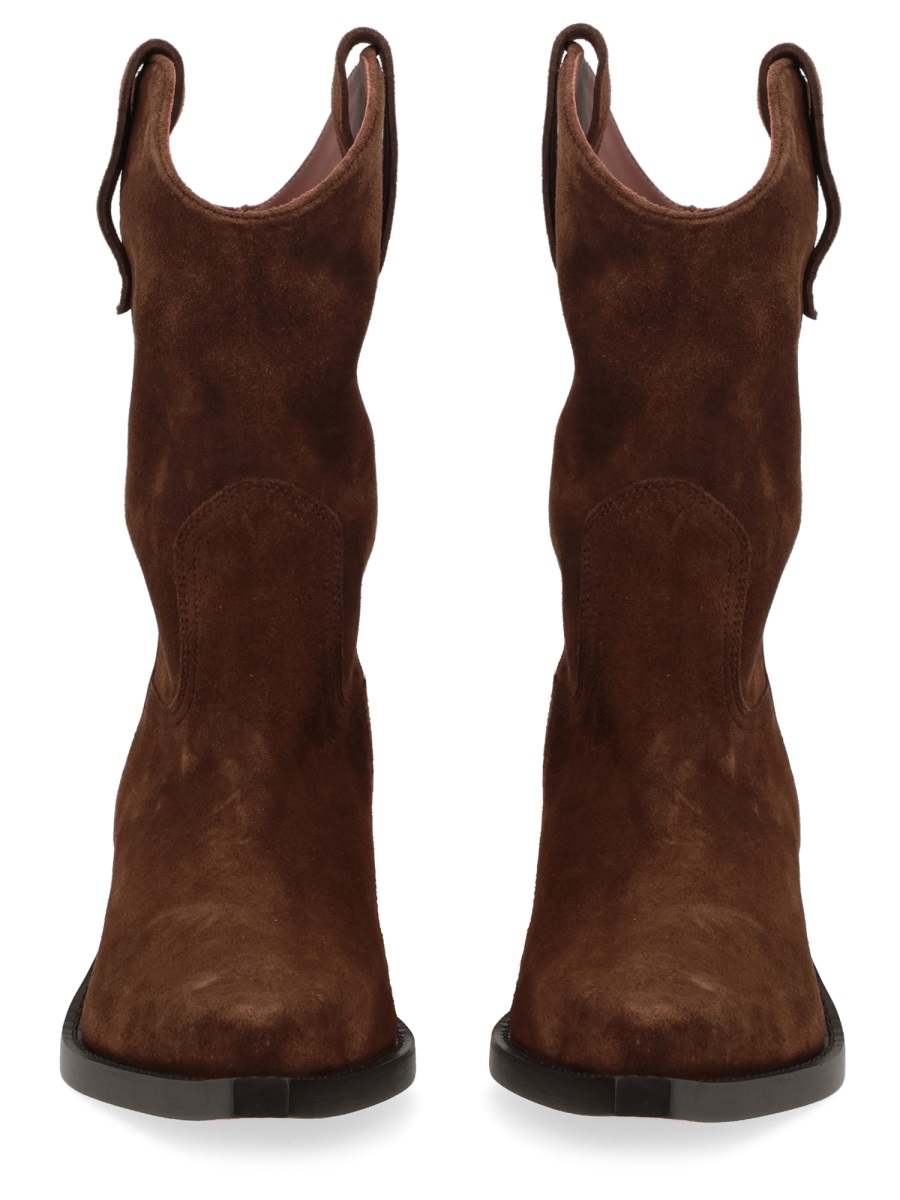 Paris Texas Dakota Mid-Calf Pointed Western Boots Rood