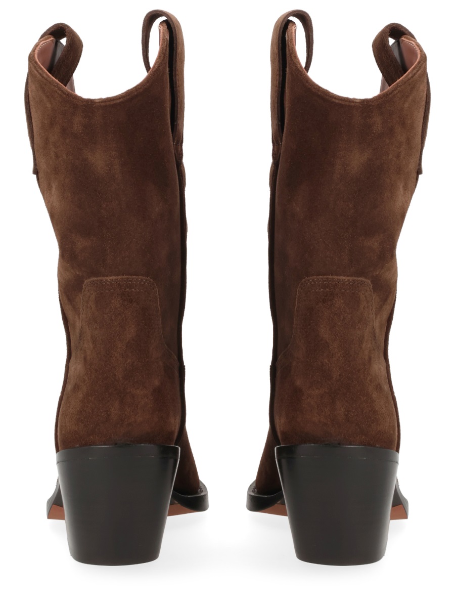 Paris Texas Dakota Mid-Calf Pointed Western Boots Rood