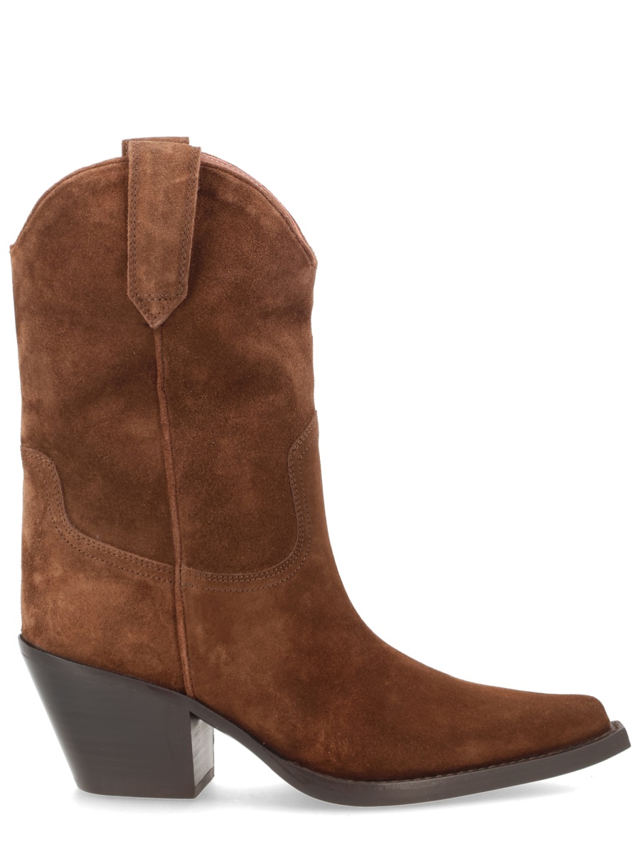 Paris Texas Dakota Mid-Calf Pointed Western Boots Rood