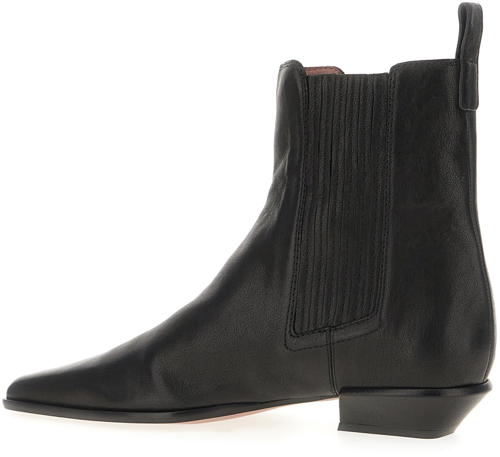 Paris Texas Black leather Bettina ankle boots Zwart