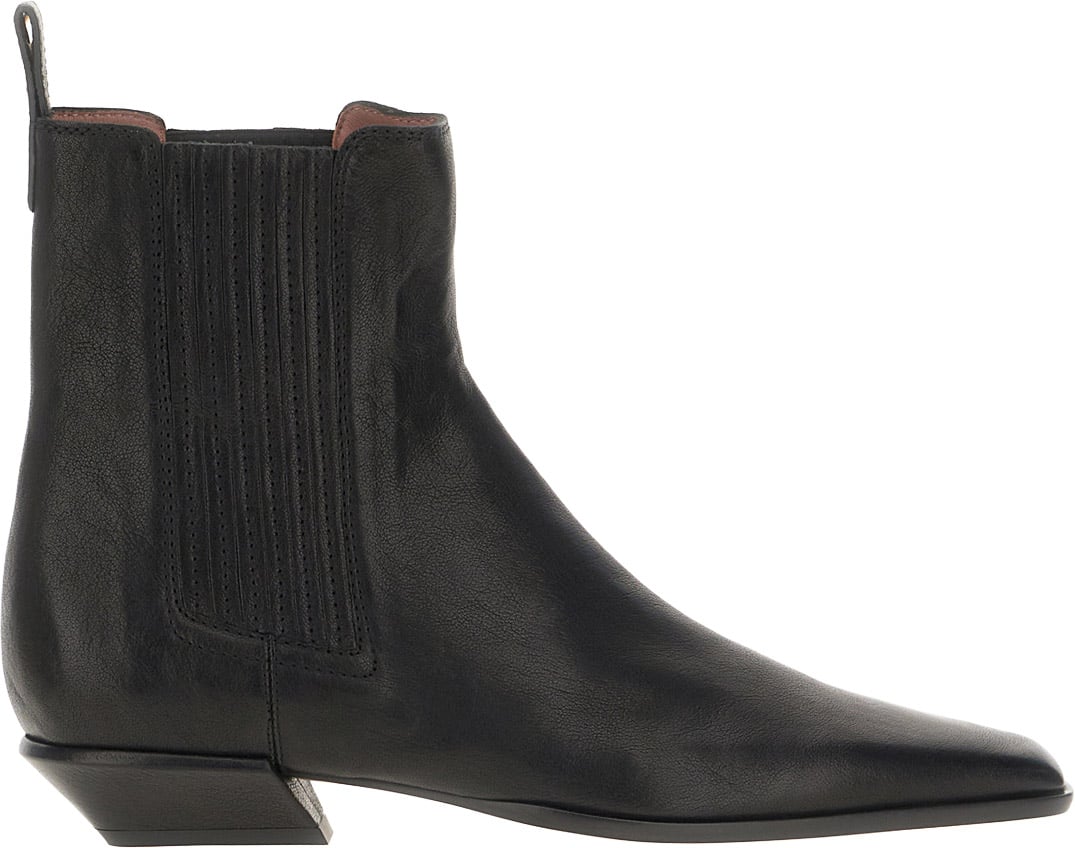 Paris Texas Black leather Bettina ankle boots Zwart
