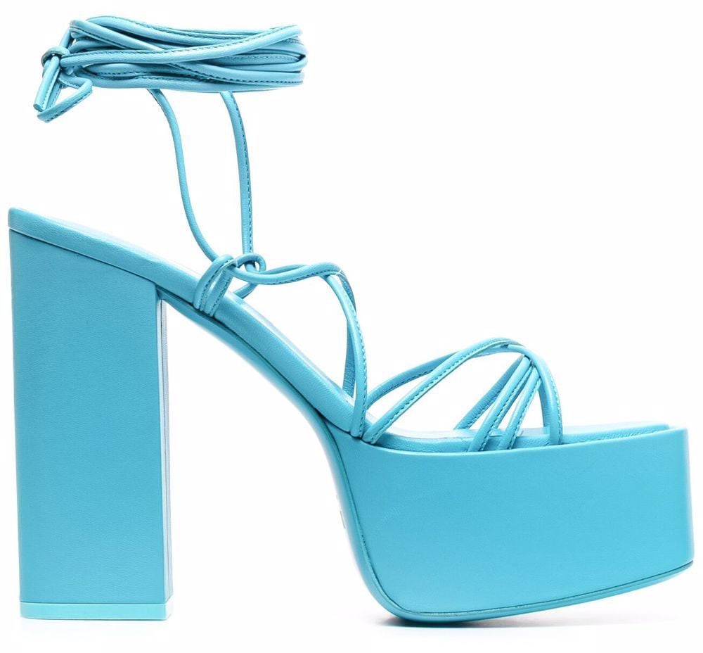 Paris Texas Sandals Clear Blue Blauw