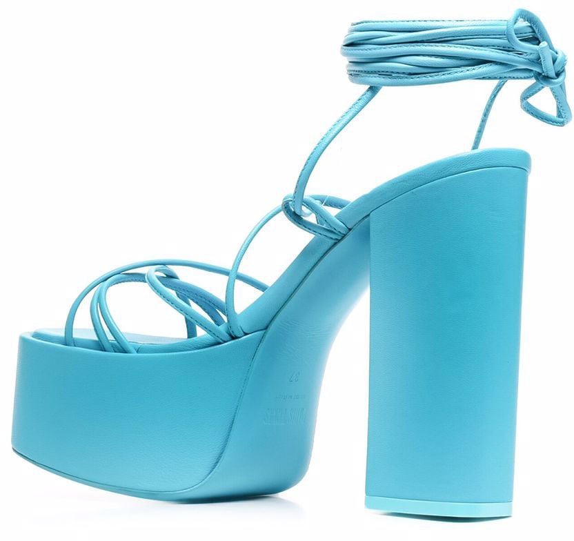 Paris Texas Sandals Clear Blue Blauw