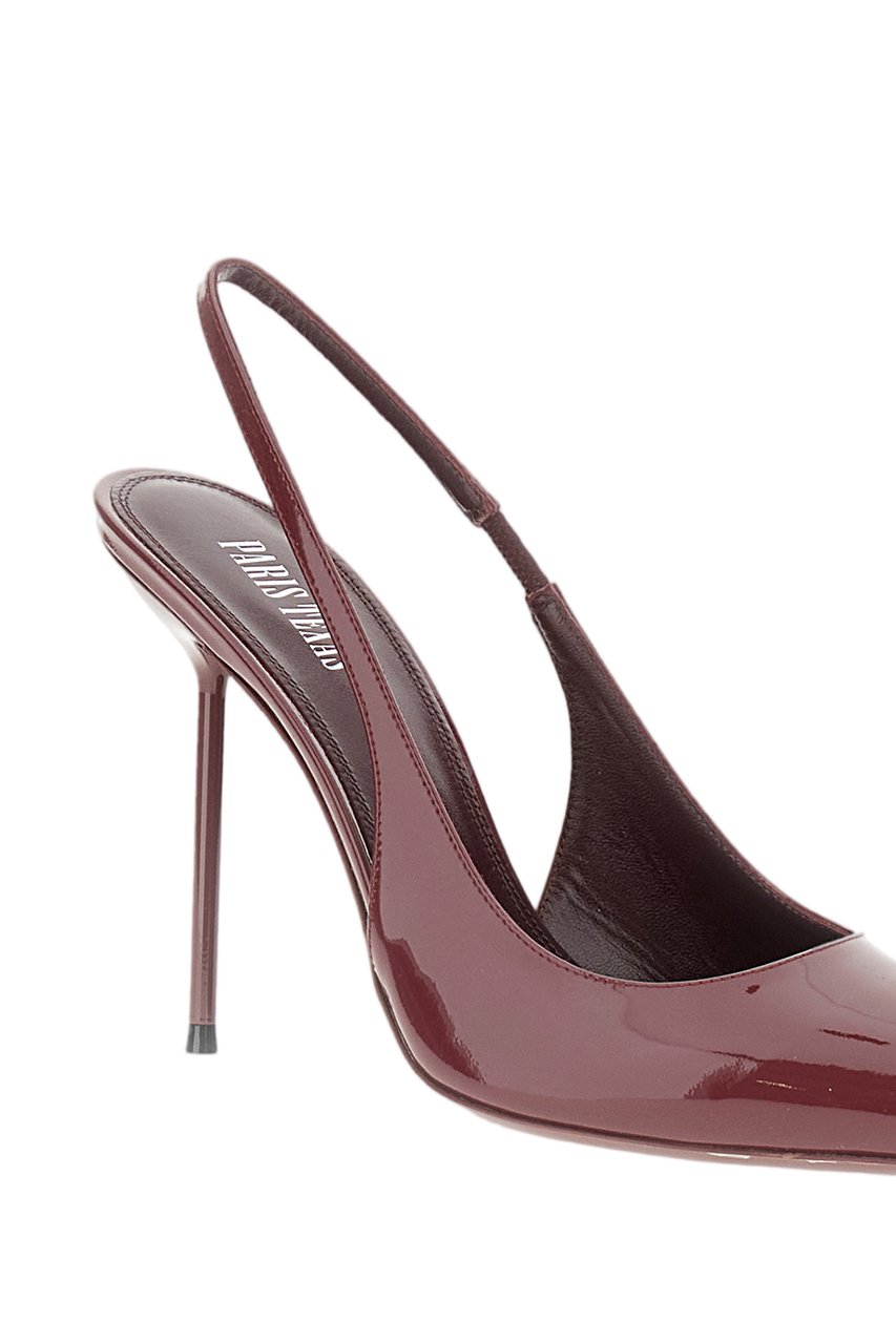 Paris Texas Red Lidia Patent Leather Slingback Pumps Rood