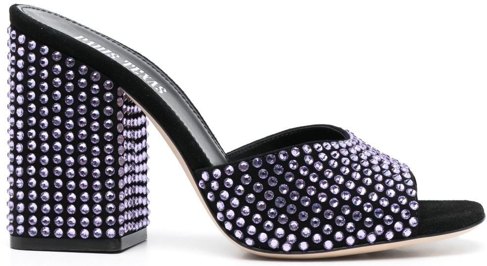 Paris Texas Sandals Purple Zwart
