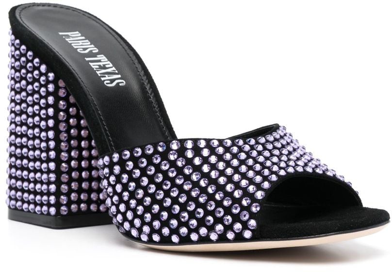 Paris Texas Sandals Purple Zwart