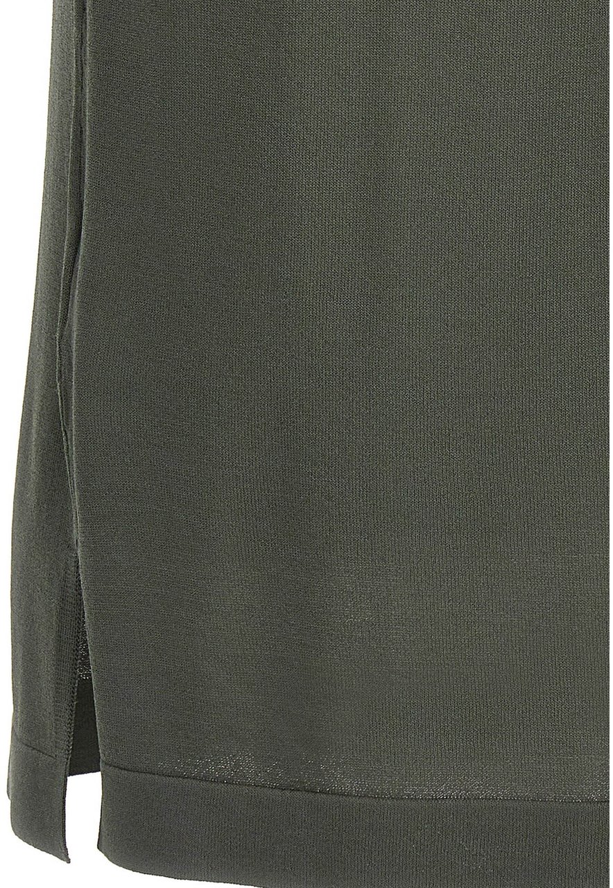 P.A.R.O.S.H. Bicolor Viscose T-Shirt Groen