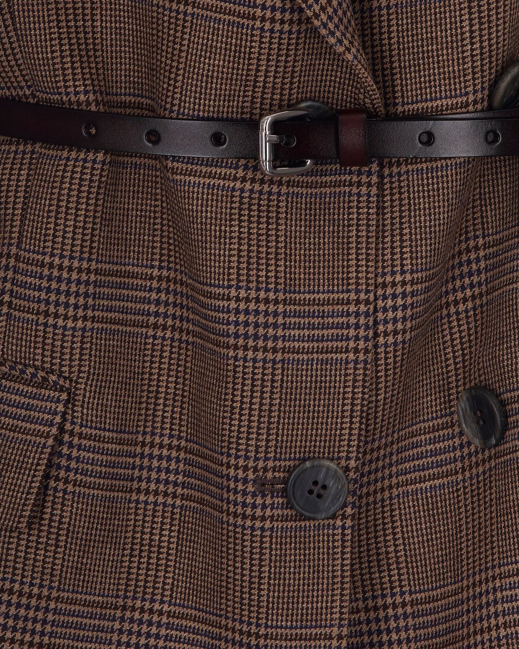 P.A.R.O.S.H. Patterned Brown Viscose-Blend Blazer Grijs