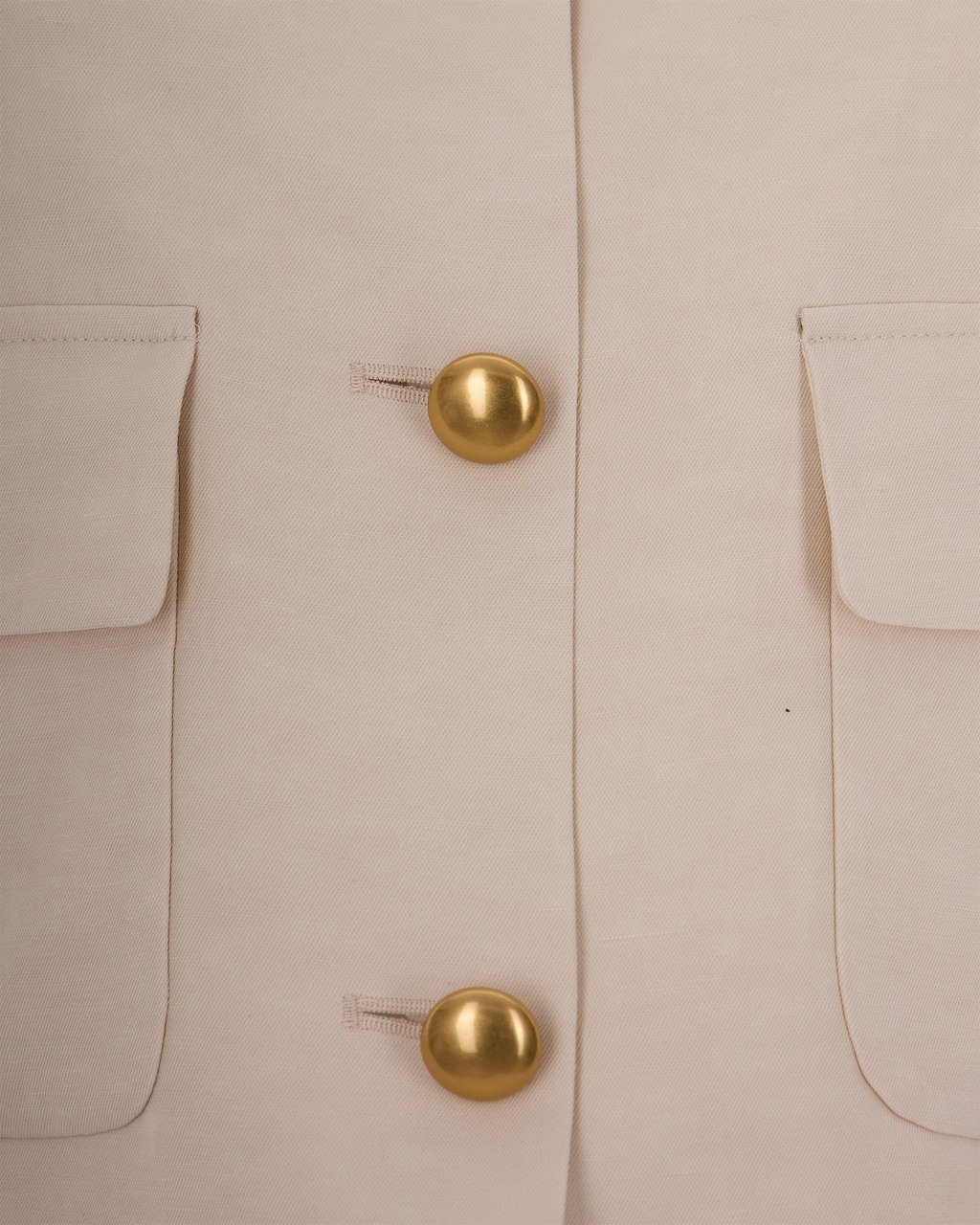 P.A.R.O.S.H. Cream Linen Gilet Neutraal