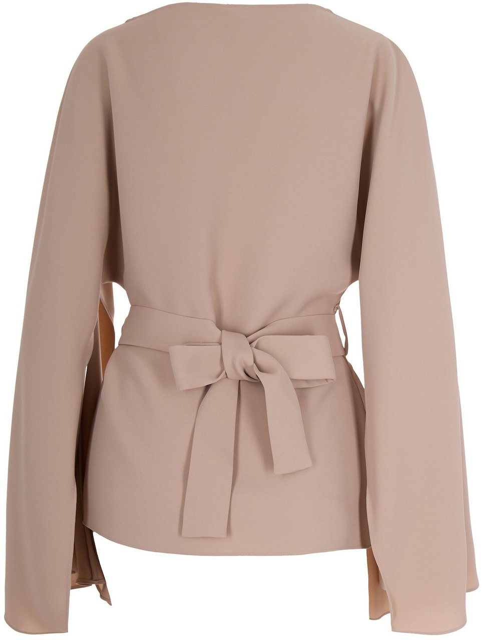 P.A.R.O.S.H. Nude Embroidery Belt Blouse Roze