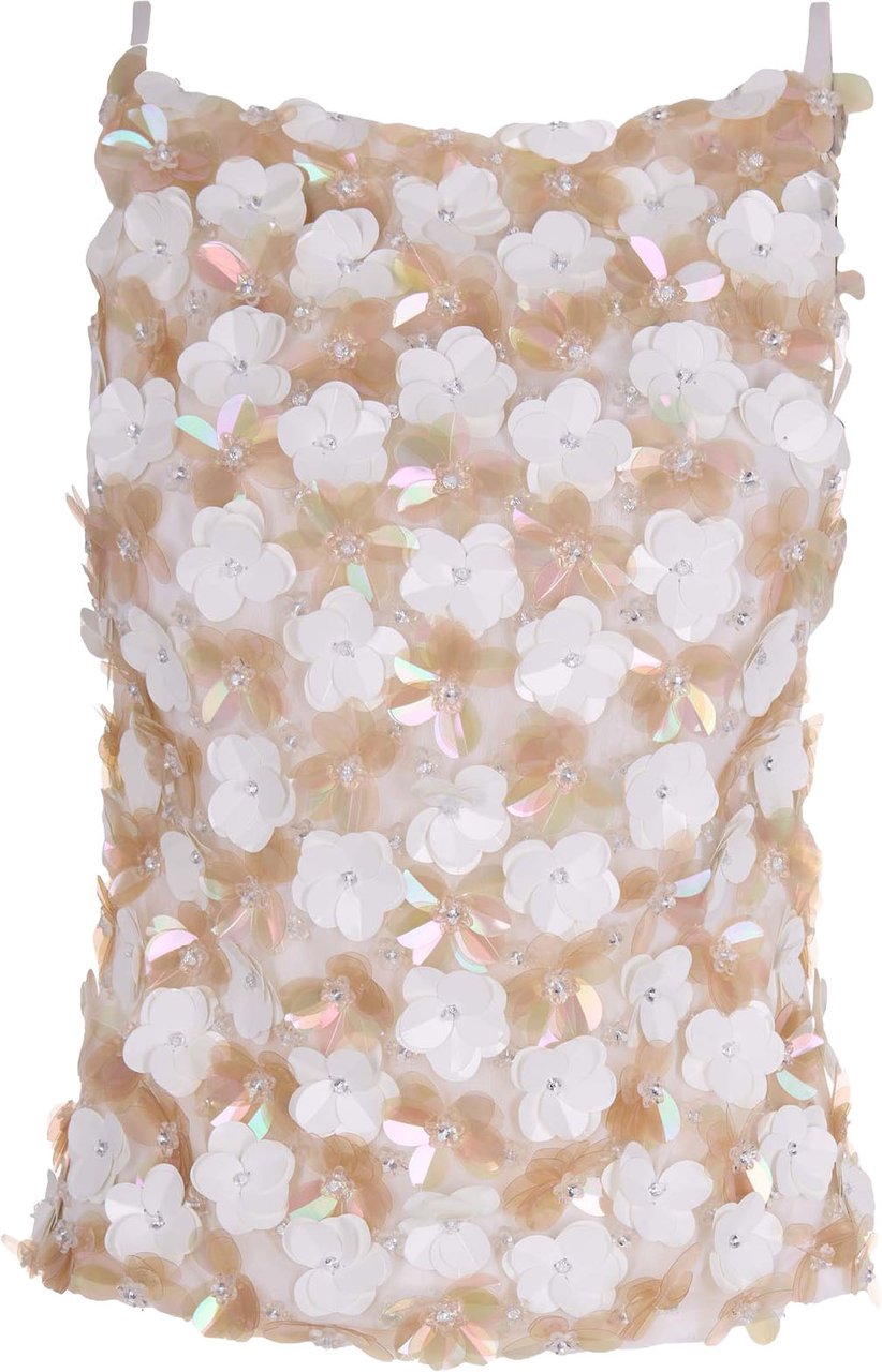P.A.R.O.S.H. Maxi Sequin Blouse Grijs