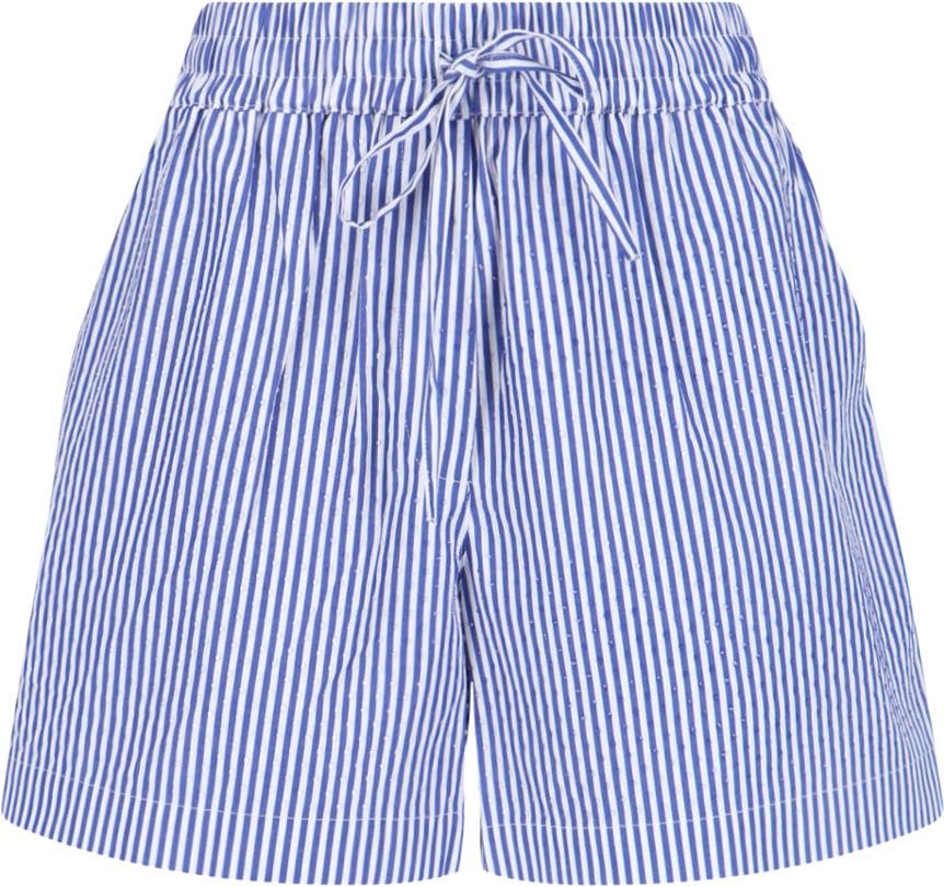P.A.R.O.S.H. Blue Striped Shorts Blauw