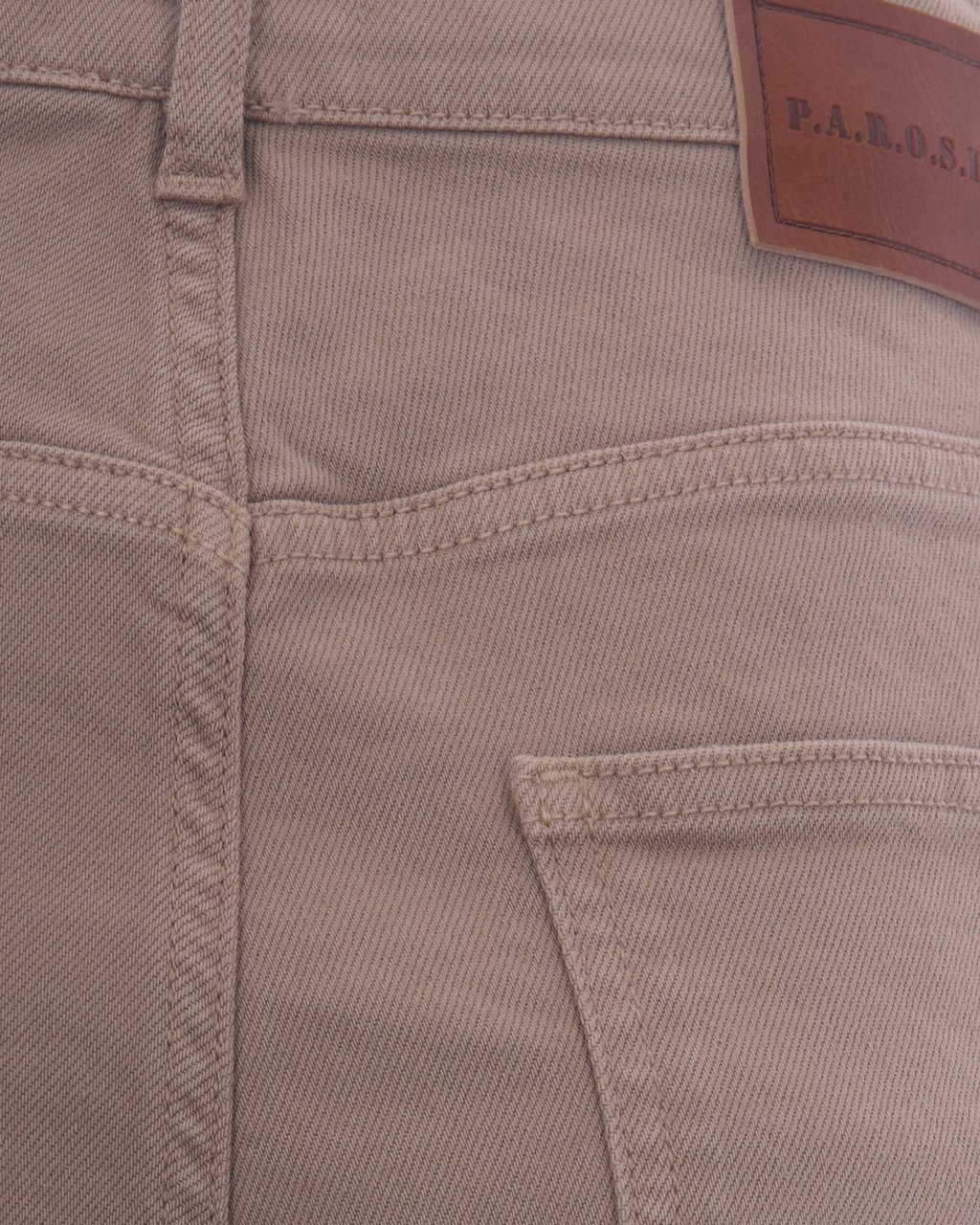 P.A.R.O.S.H. Sand Wide-Leg High-Waisted Jeans Roze