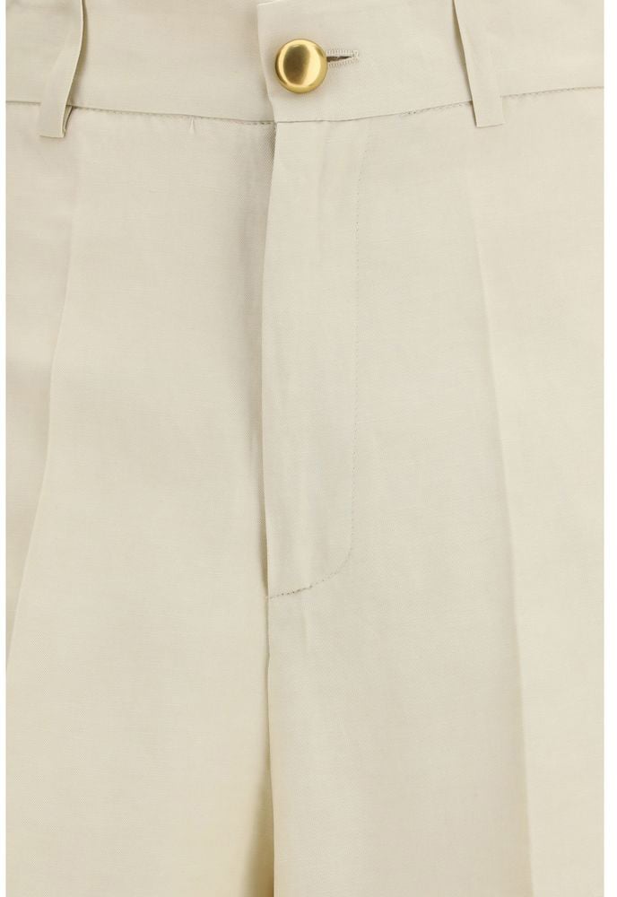 P.A.R.O.S.H. Beige Viscose Casual Pants Beige