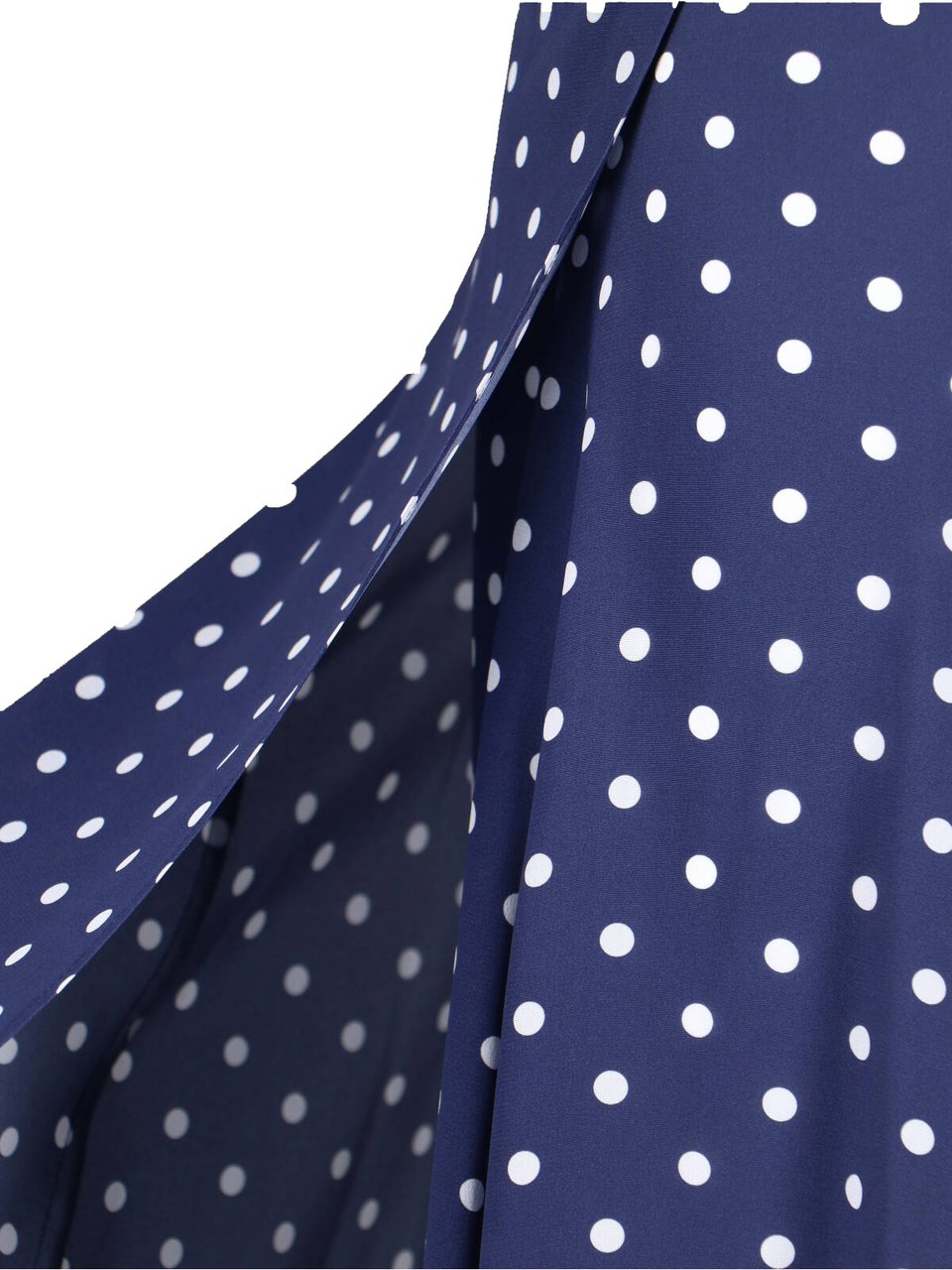 P.A.R.O.S.H. Maxi Polka Dot Dress – Blue Blauw