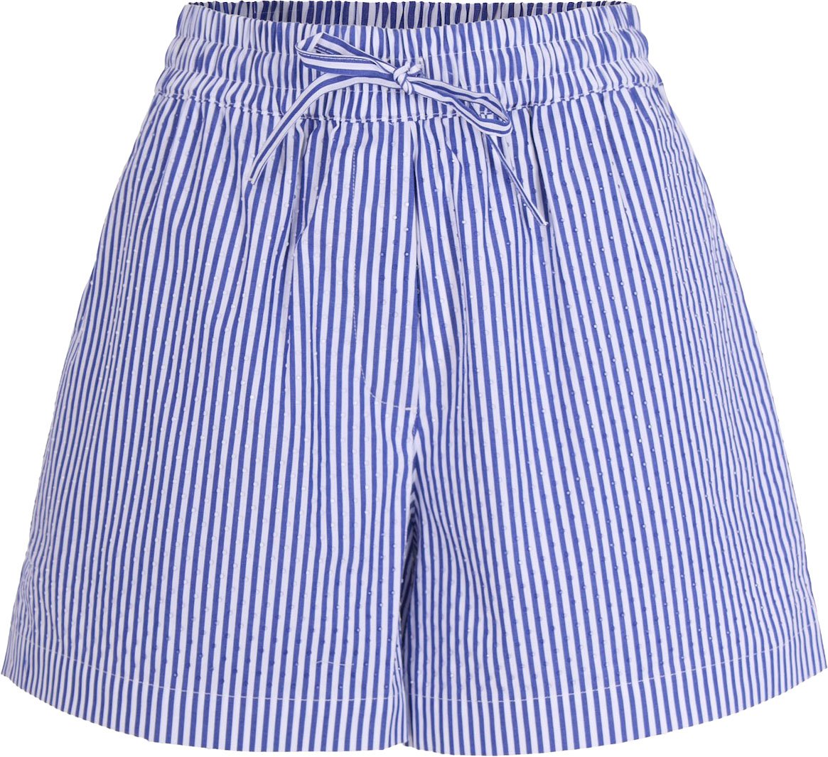 P.A.R.O.S.H. Pinstriped Shorts With Rhinestones Blauw