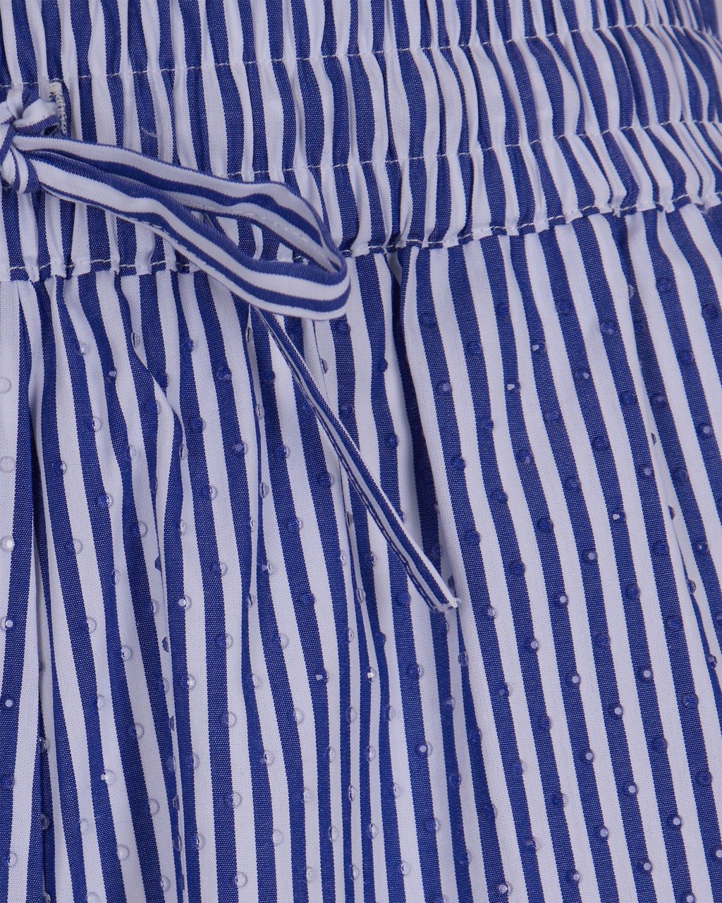 P.A.R.O.S.H. Pinstriped Shorts With Rhinestones Blauw
