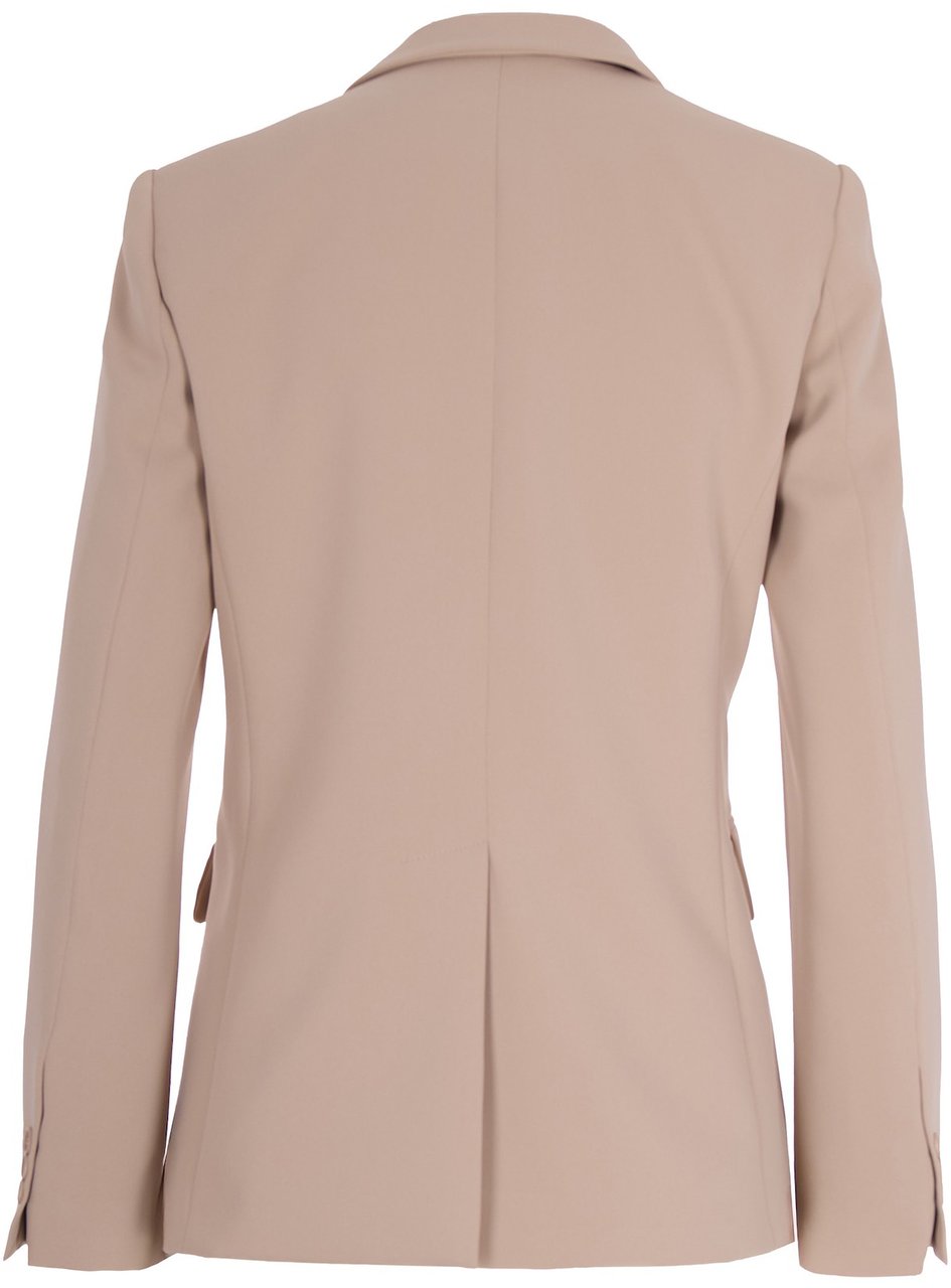 P.A.R.O.S.H. Beige Single-Breasted Blazer Neutraal