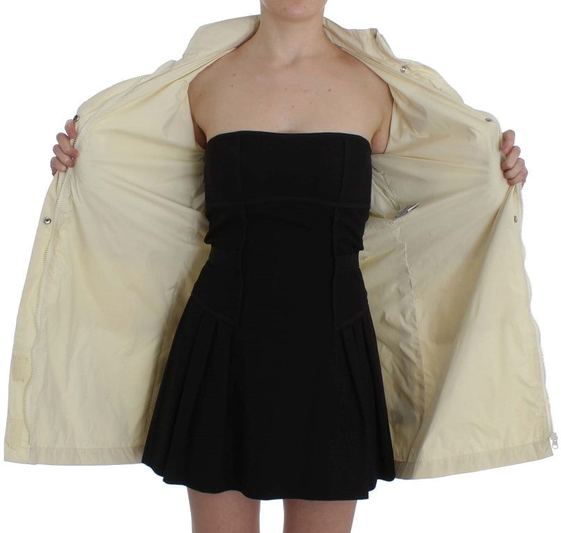 P.A.R.O.S.H. Beige Weather Proof Trench Jacket Coat Beige