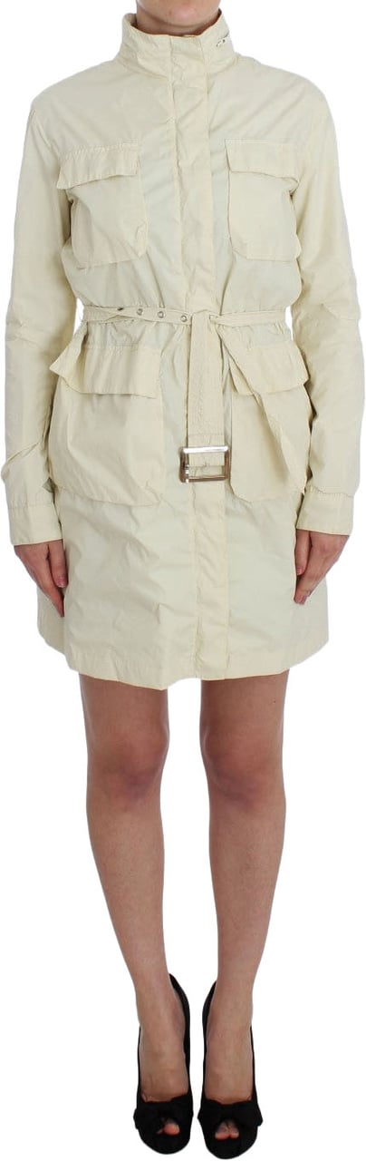 P.A.R.O.S.H. Beige Weather Proof Trench Jacket Coat Beige