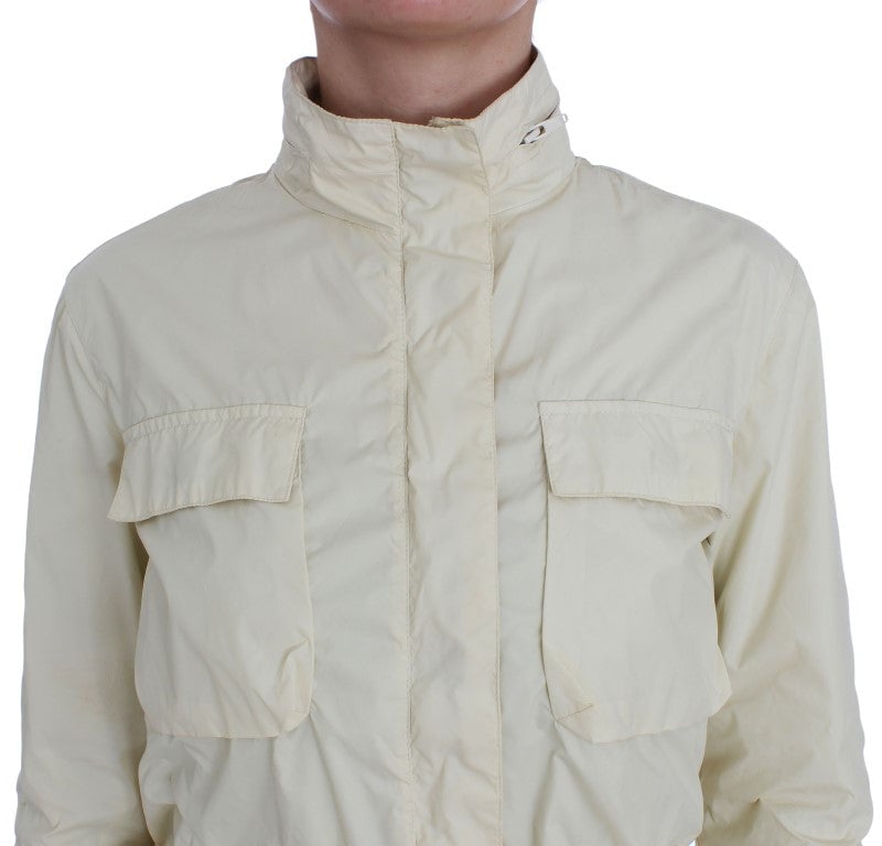 P.A.R.O.S.H. Beige Weather Proof Trench Jacket Coat Beige
