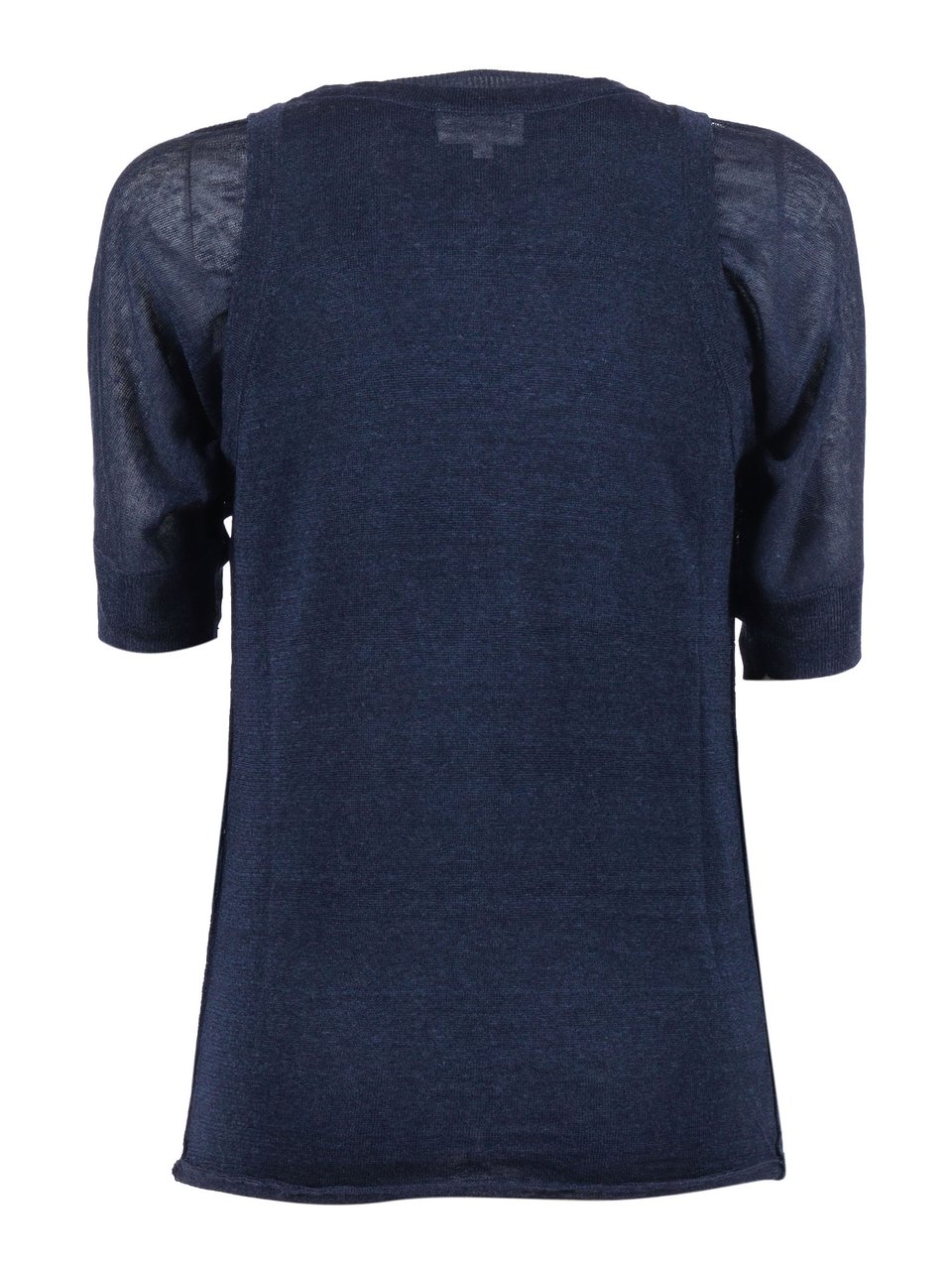 P.A.R.O.S.H. Babylon26 Semi Sheer Puffed Blouse Zwart
