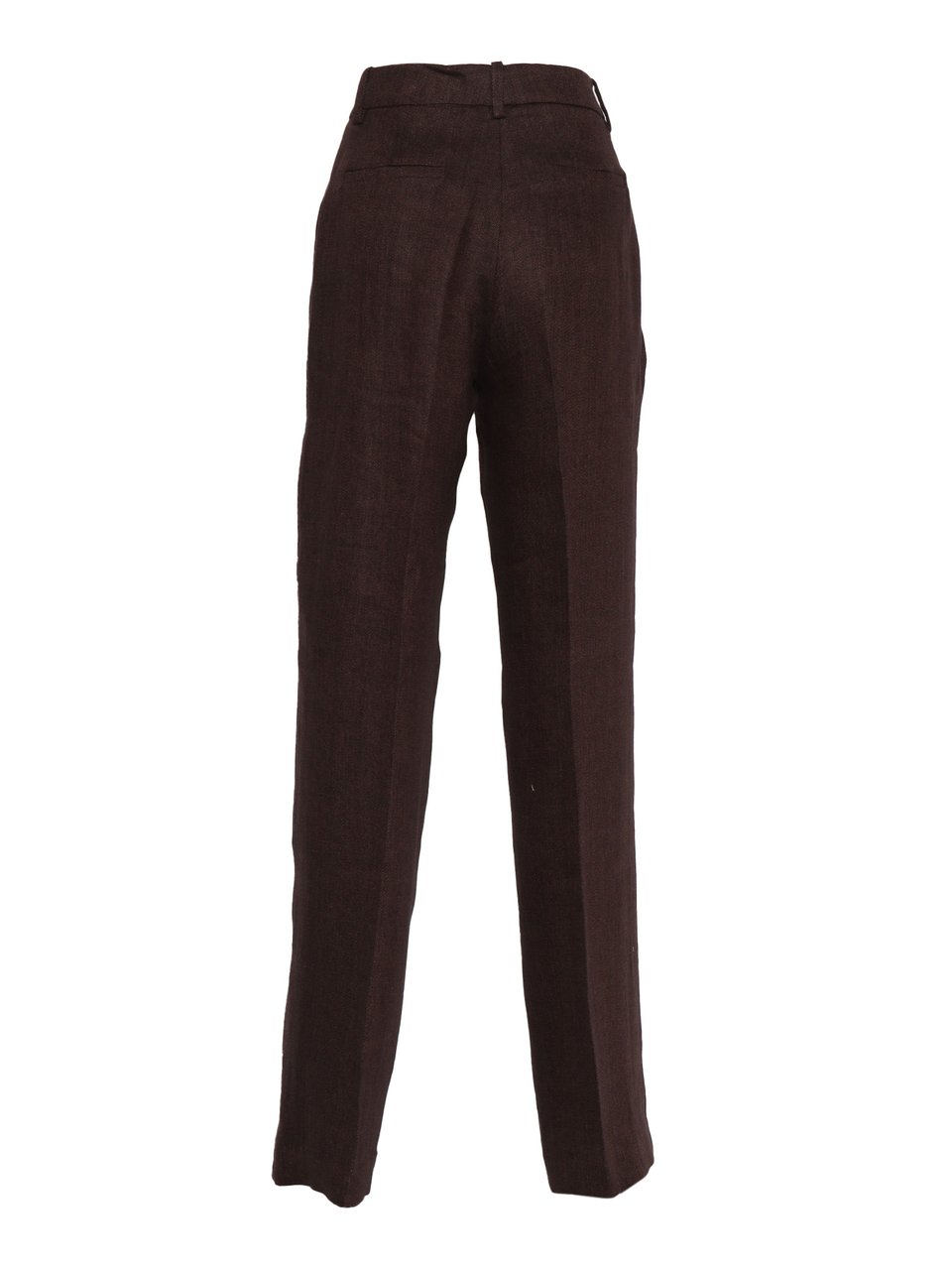 P.A.R.O.S.H. High Waist Straight Leg Trousers Zwart