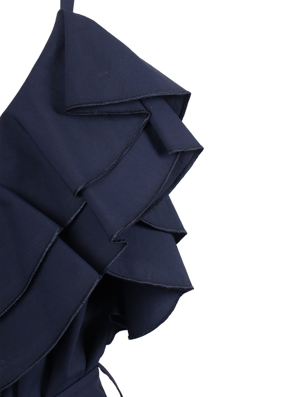 P.A.R.O.S.H. Sleeveless Peplum Layered Blouse Blauw