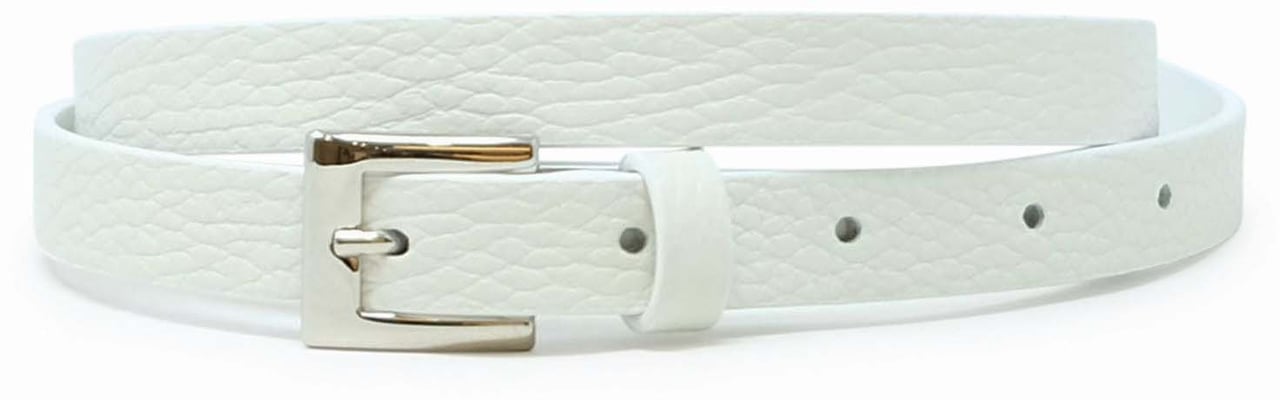 P.A.R.O.S.H. PAROSH D040177 002 BOBELT25 IVORY LEATHER BELT Neutraal