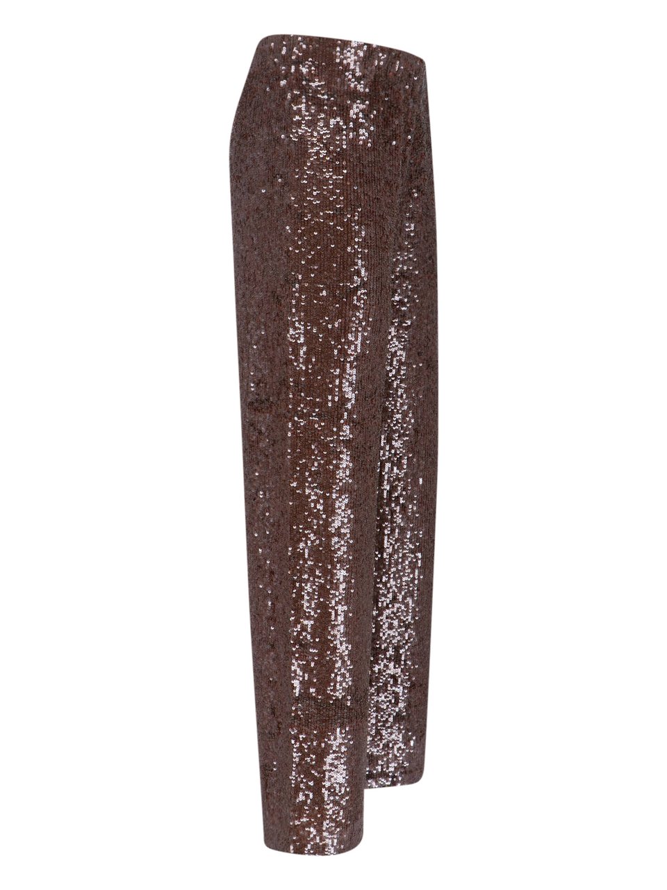 P.A.R.O.S.H. Brown Sequin Trousers Bruin