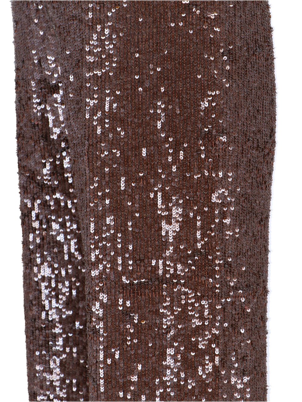 P.A.R.O.S.H. Brown Sequin Trousers Bruin