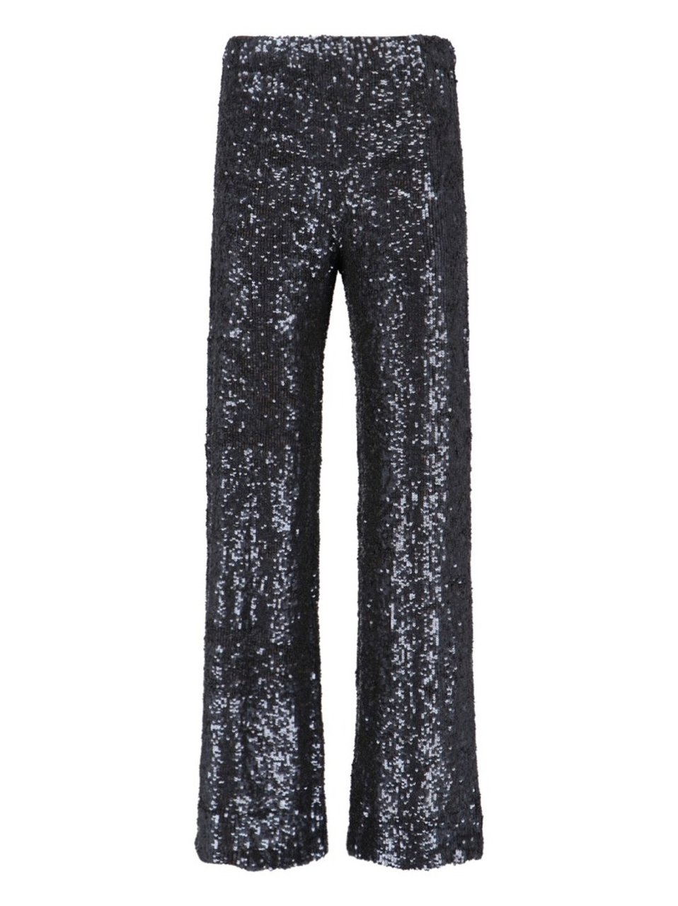 P.A.R.O.S.H. Straight-Leg Trousers With Sequined Surface Grijs