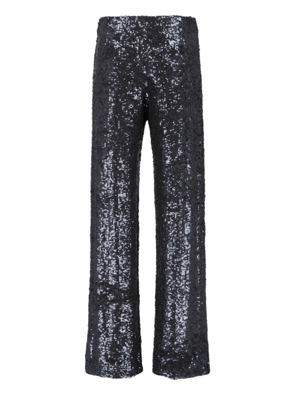 P.A.R.O.S.H. Straight-Leg Trousers With Sequined Surface Grijs