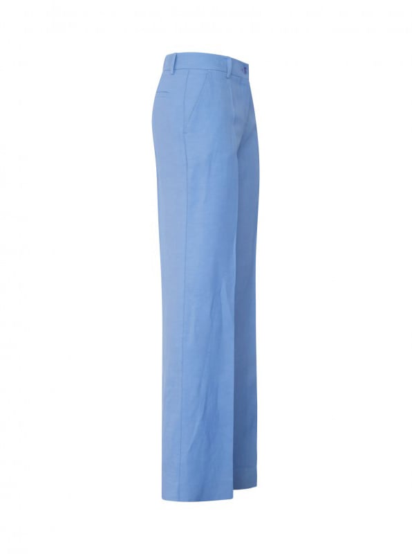 P.A.R.O.S.H. PAROSH D232214 046 RAISA25 LIGHT BLUE VISCOSE PANTS Blauw