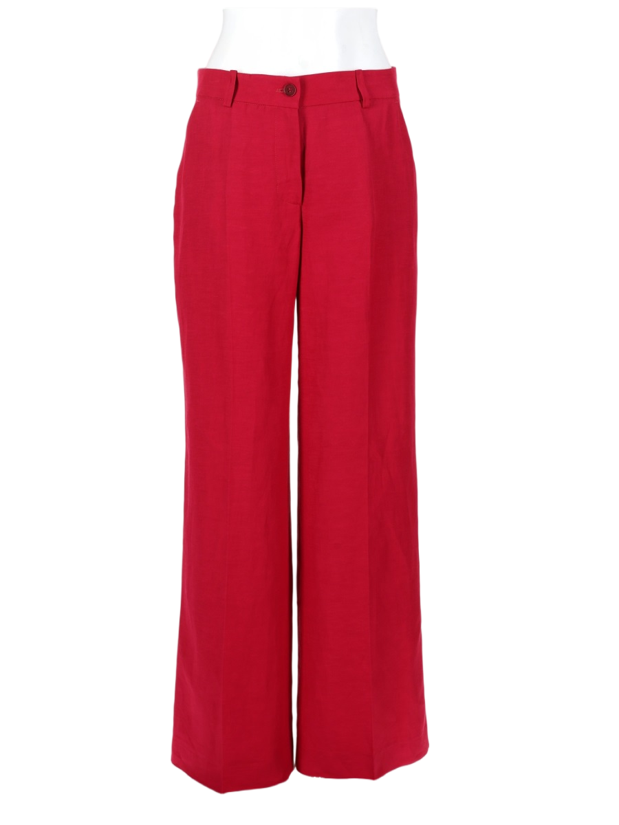 P.A.R.O.S.H. Red High Waist Wide-Leg Pants Rood