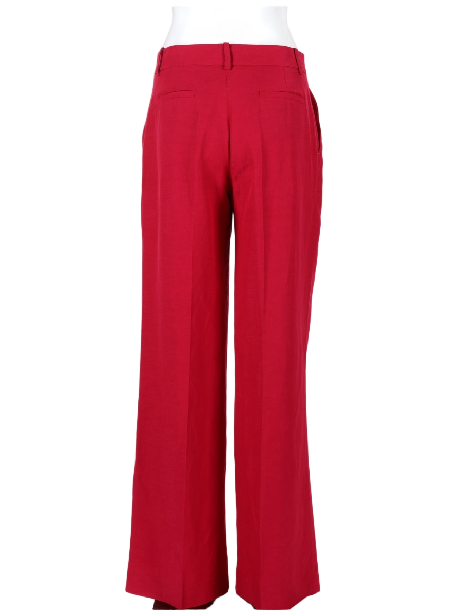 P.A.R.O.S.H. Red High Waist Wide-Leg Pants Rood