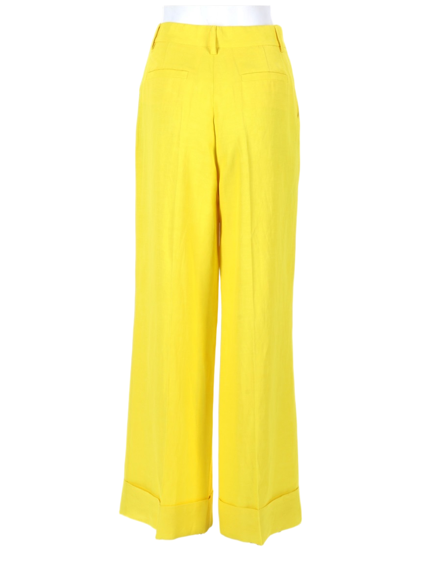P.A.R.O.S.H. Raisa High Waist Wide-Leg Pants Goud