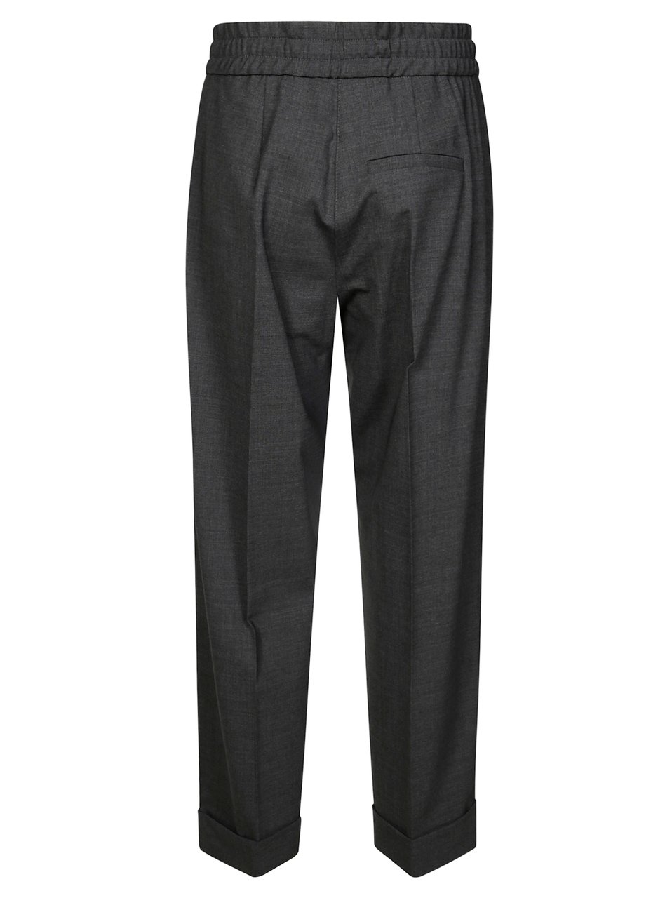 P.A.R.O.S.H. Relaxed Fit Drawstring Waistband Tailored Pants Zwart