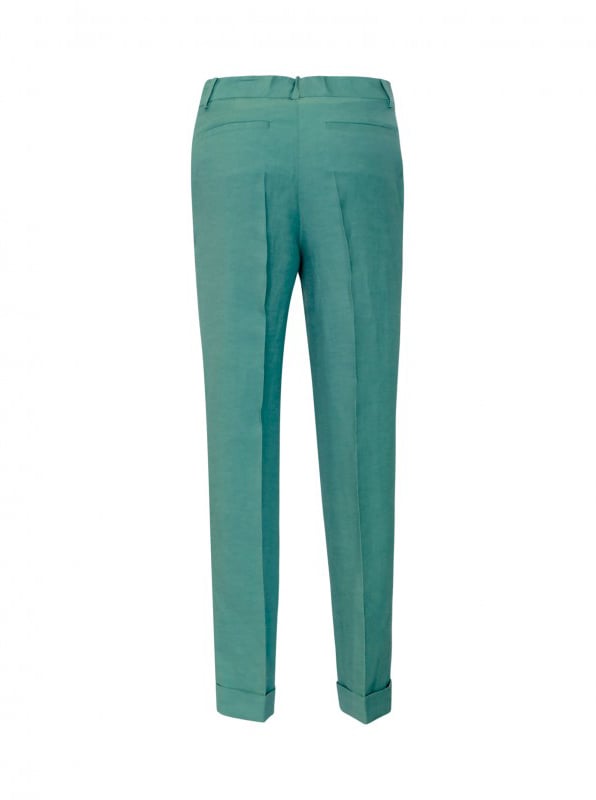 P.A.R.O.S.H. PAROSH D232443 068 RAISA25 GREEN VISCOSE PANTS Groen