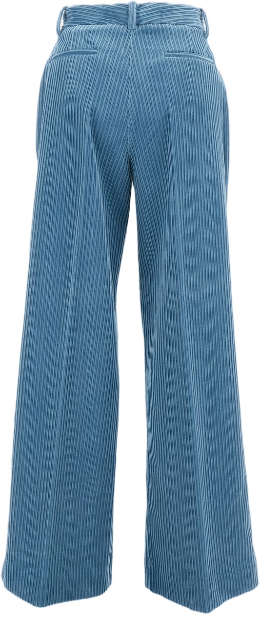 P.A.R.O.S.H. Tailored Clear Blue Trousers With Polished Finish Blauw