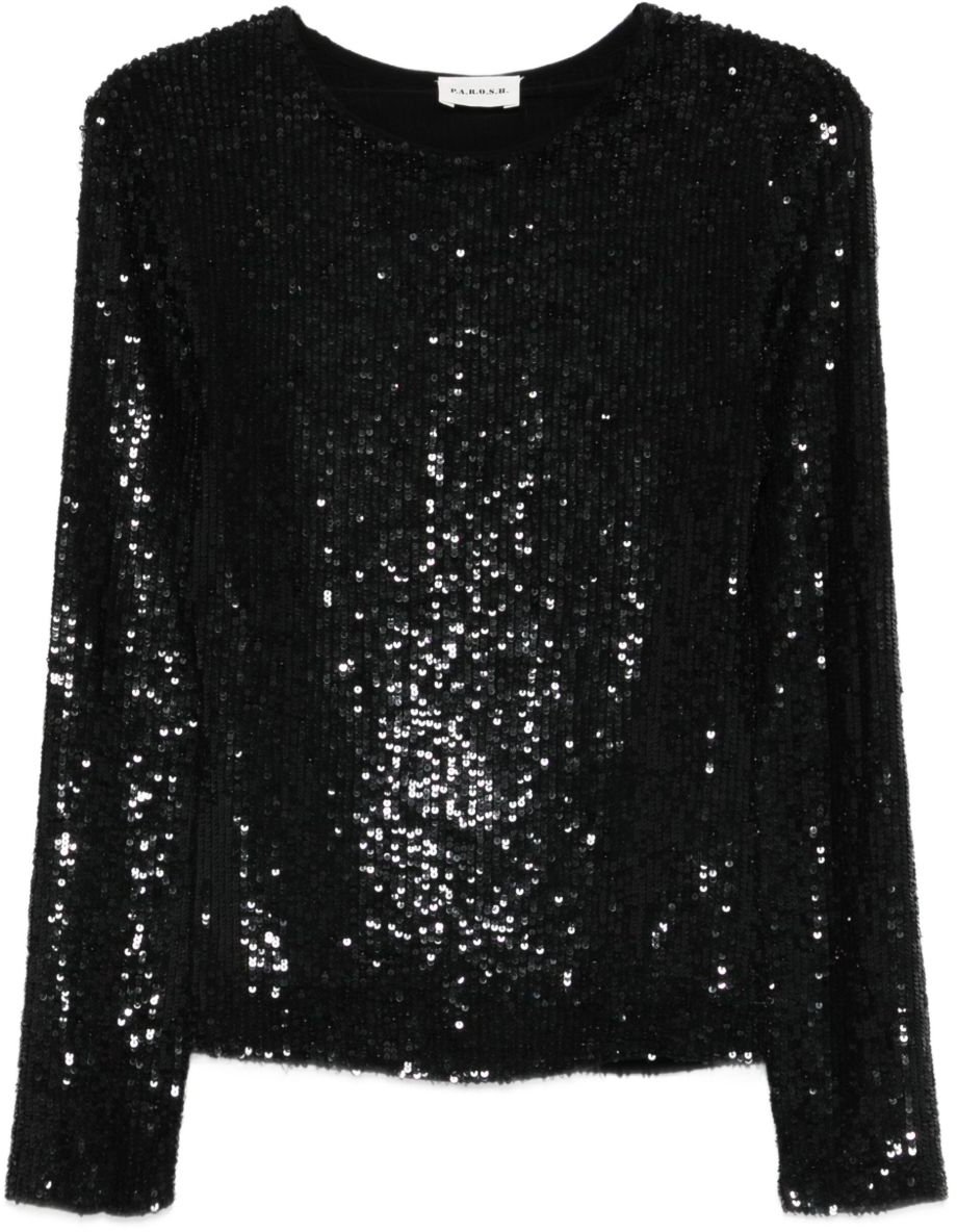 P.A.R.O.S.H. Top Black Zwart