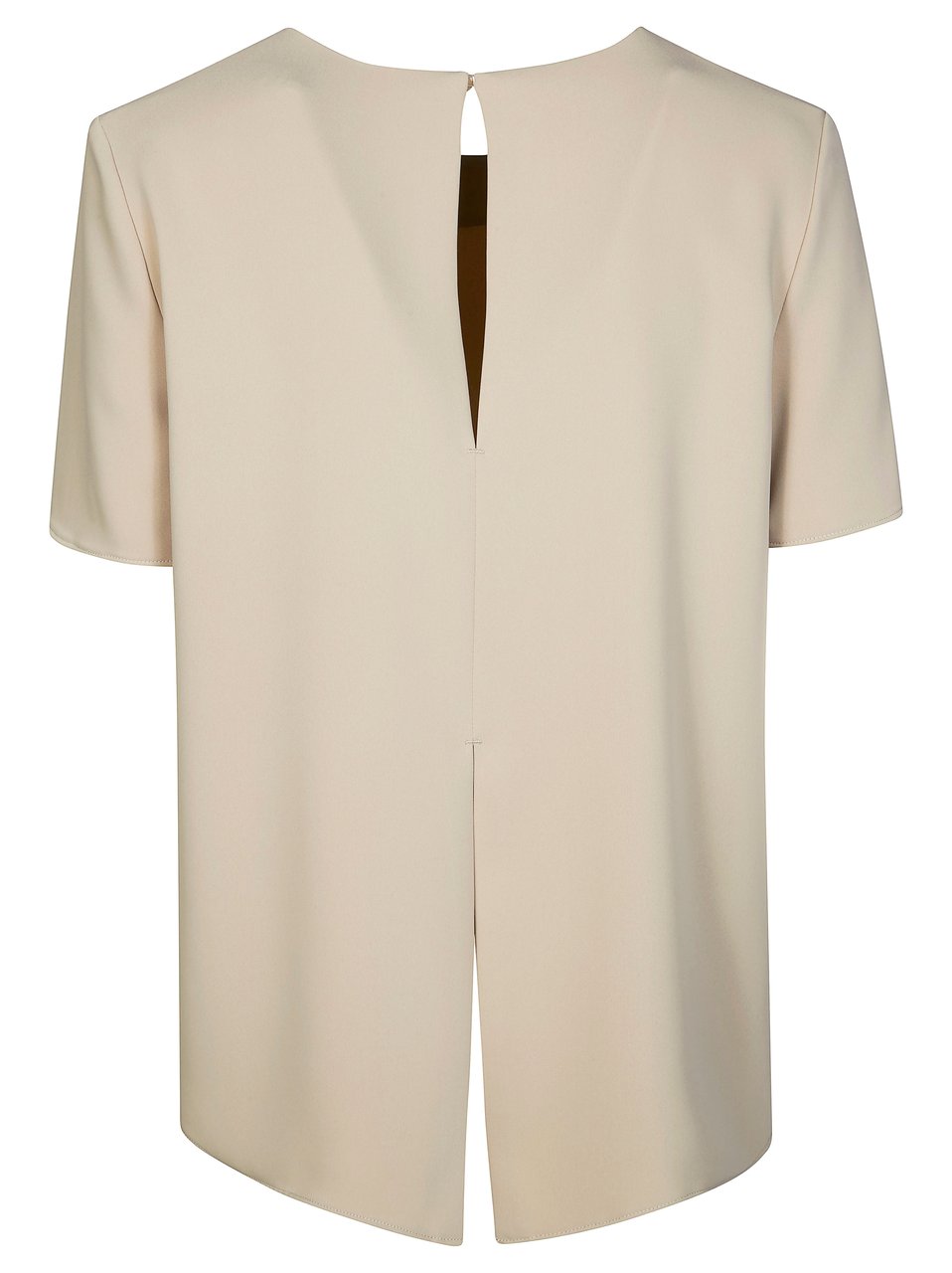 P.A.R.O.S.H. Soft Beige Boxy Cady Blouse Neutraal