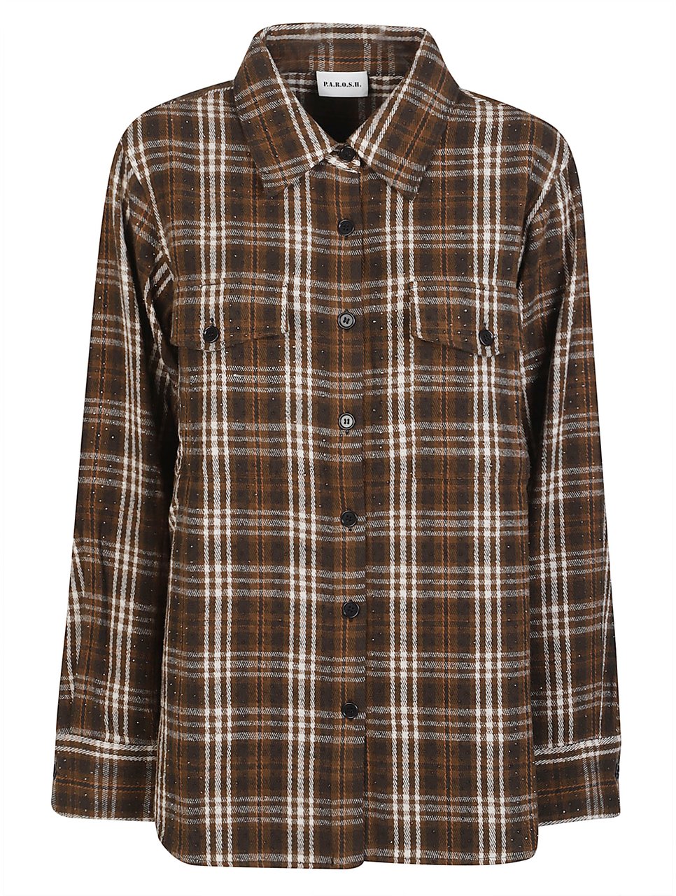 P.A.R.O.S.H. Core Long Sleeve Shirt Brown Bruin