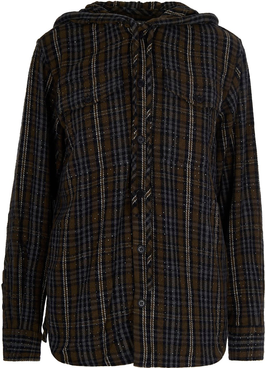 P.A.R.O.S.H. Shirts Fantasia Verde Oliva Groen