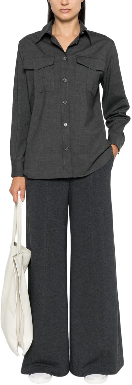 P.A.R.O.S.H. Shirts Anthracite Grijs