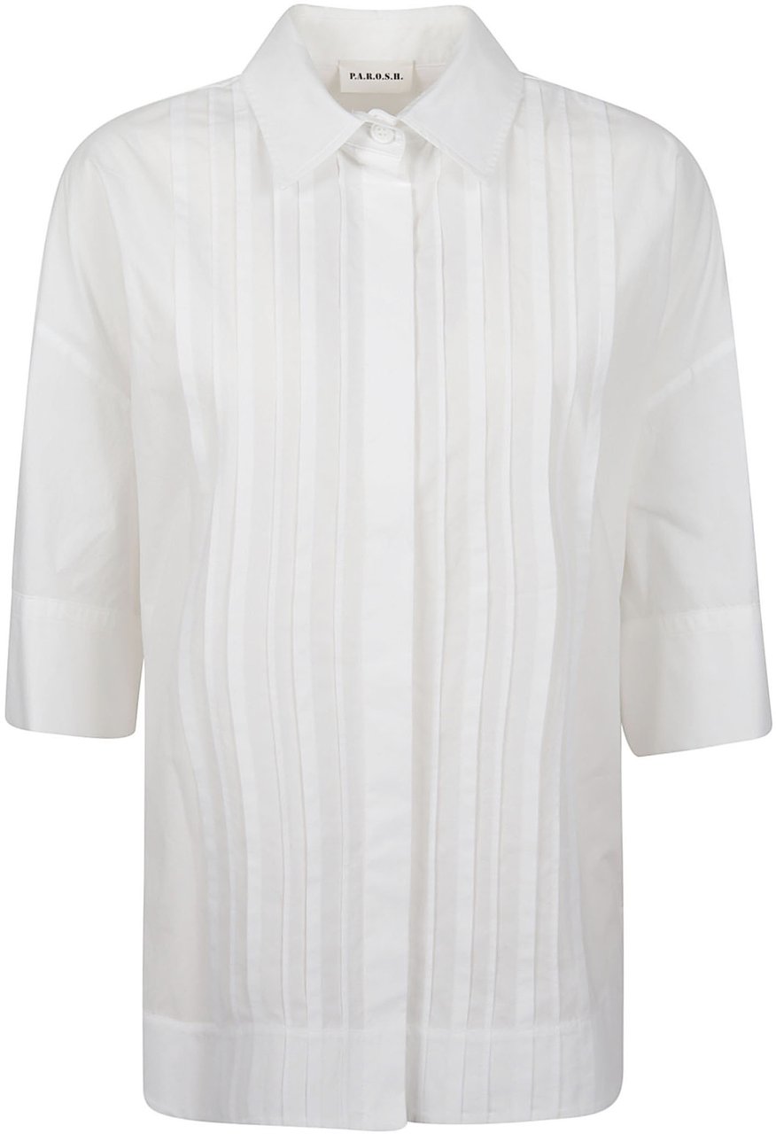 P.A.R.O.S.H. Canyox26 3/4 Sleeve Shirt White Wit