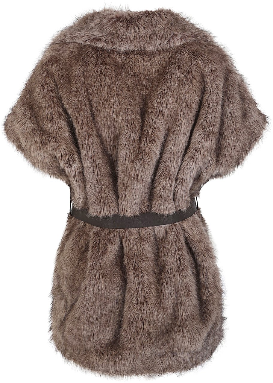 P.A.R.O.S.H. Portal Ecofur Gilet Grey Grijs